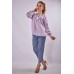 Embroidered blouse "Verkhovyna" lilac
